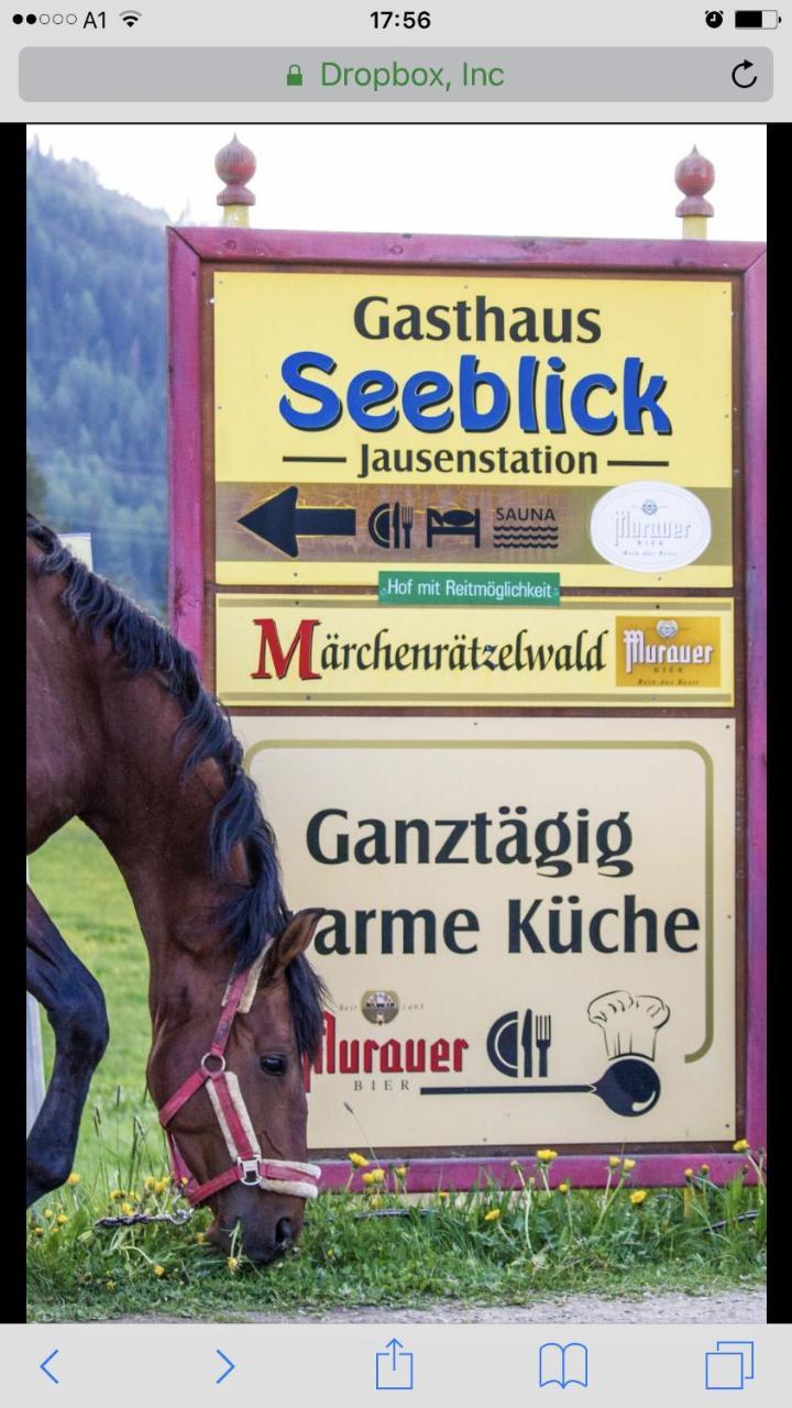 Hotel Gasthof Seeblick Zeutschach Exterior foto
